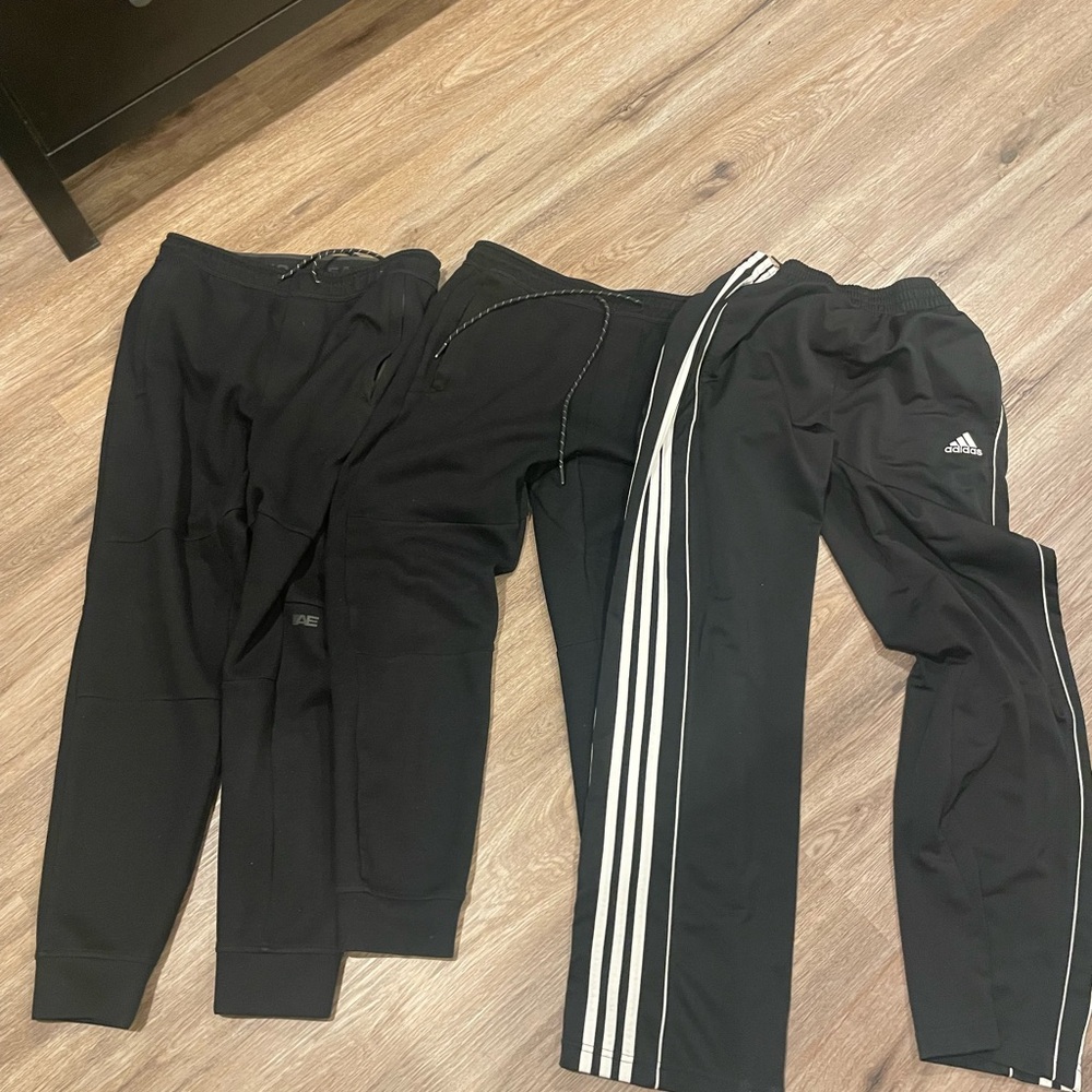 American Eagle Outfitters & Adidas Black Joggers